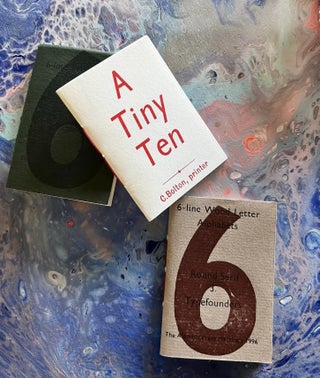 Item #1181 A Tiny Ten, 6-Line Wood Letter Alphabets Sans Condensed 4 - Typographic words; and...