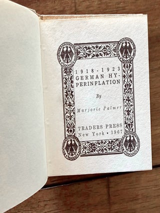 1918-1923 German Hyperinflation